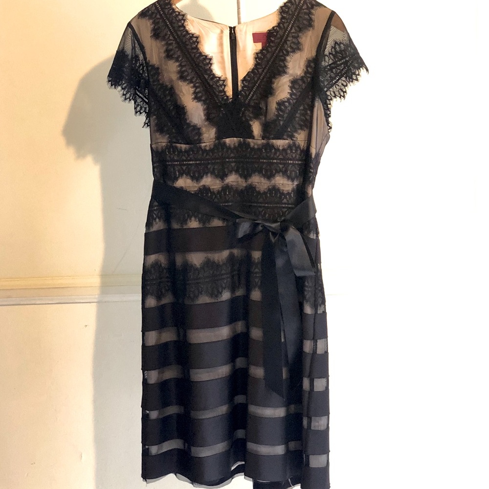 JS Collection Black Lace Dress